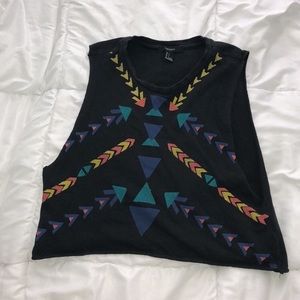 F21 Black Crop Top